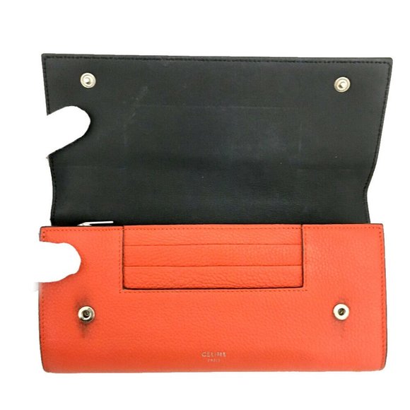 CELINE Large Flap Leather Long Bifold Wallet /2S0100 - Picture 5 of 8